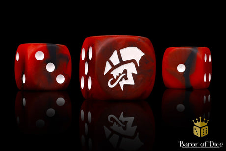 BaronOfDice Dice x25 Dice / Round Corner Savage Aliens, 16mm Dice