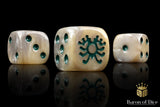 BaronOfDice Dice x25 Dice / Round Corner Skeleton Rune, Dice