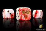 BaronOfDice Dice x25 Dice / Round Corner Skull Grinders, Carnage, Dice