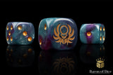 BaronOfDice Dice x25 Dice / Round Corner Sun Scarab, Infinity, Dice