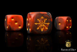 BaronOfDice Dice x25 Dice / Round Corner Tainted Knight, Red, Dice