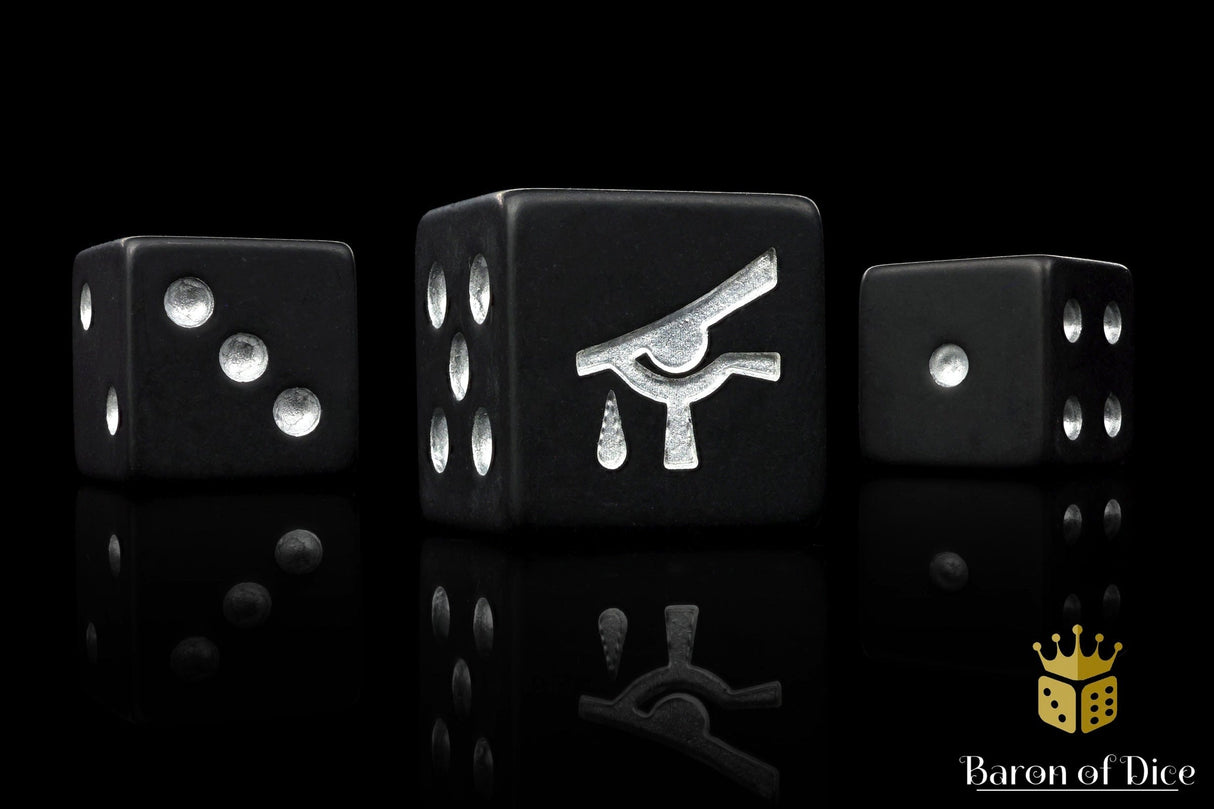 BaronOfDice Dice x25 Dice / Square Corner / 16mm Standard Eye of Isha, Dice