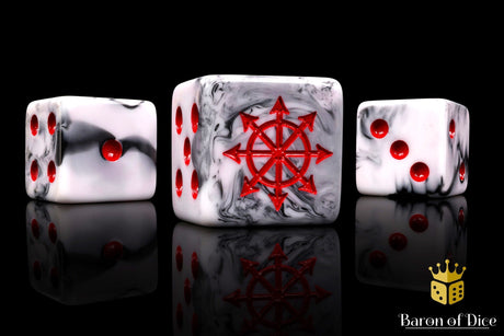 BaronOfDice Dice x25 Dice / Square Corner Chaos Demon, Marbled, Dice