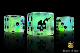 BaronOfDice Dice x25 Dice / Square Corner Ethereal Ghost, Dice