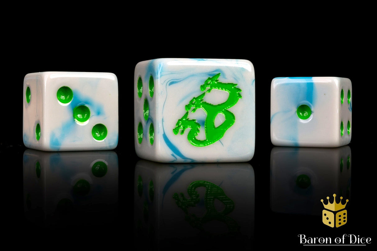 BaronOfDice Dice x25 Dice / Square Corner Hydra 2, 16mm Dice