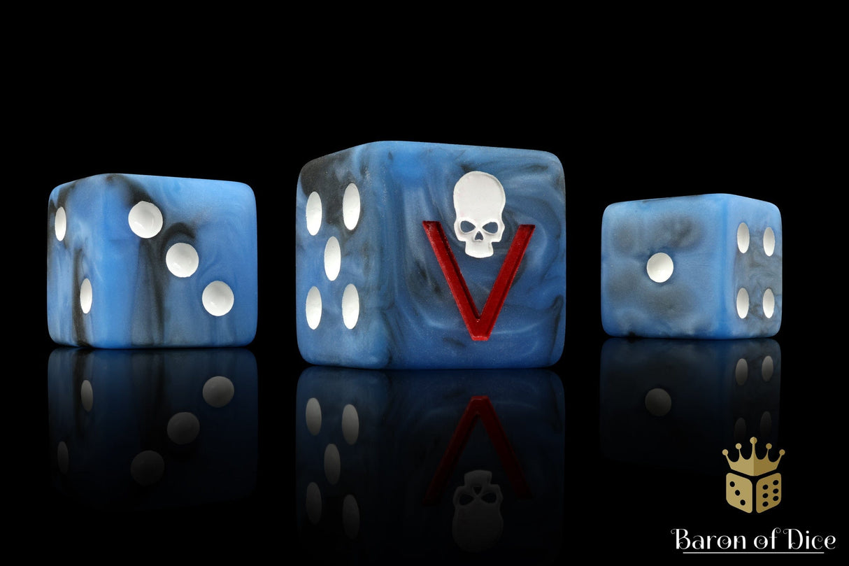 BaronOfDice Dice x25 Dice / Square Corner Kloned Corps, Bloody 5th, Dice