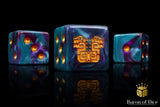 BaronOfDice Dice x25 Dice / Square Corner Mayan Lizard, Dice