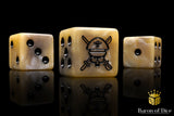 BaronOfDice Dice x25 Dice / Square Corner Military Sergeant, Desert, 16mm Dice