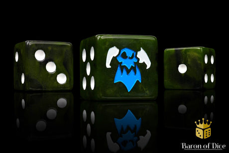 BaronOfDice Dice x25 Dice / Square Corner Orc Looters 16mm Dice