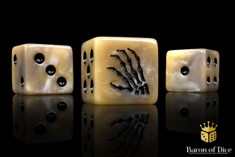 BaronOfDice Dice x25 Dice / Square Corner Skeletons Rising, Dice