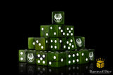 BaronOfDice Dice x25 Dice / Square Corner Swamp Orcs, 16mm Dice