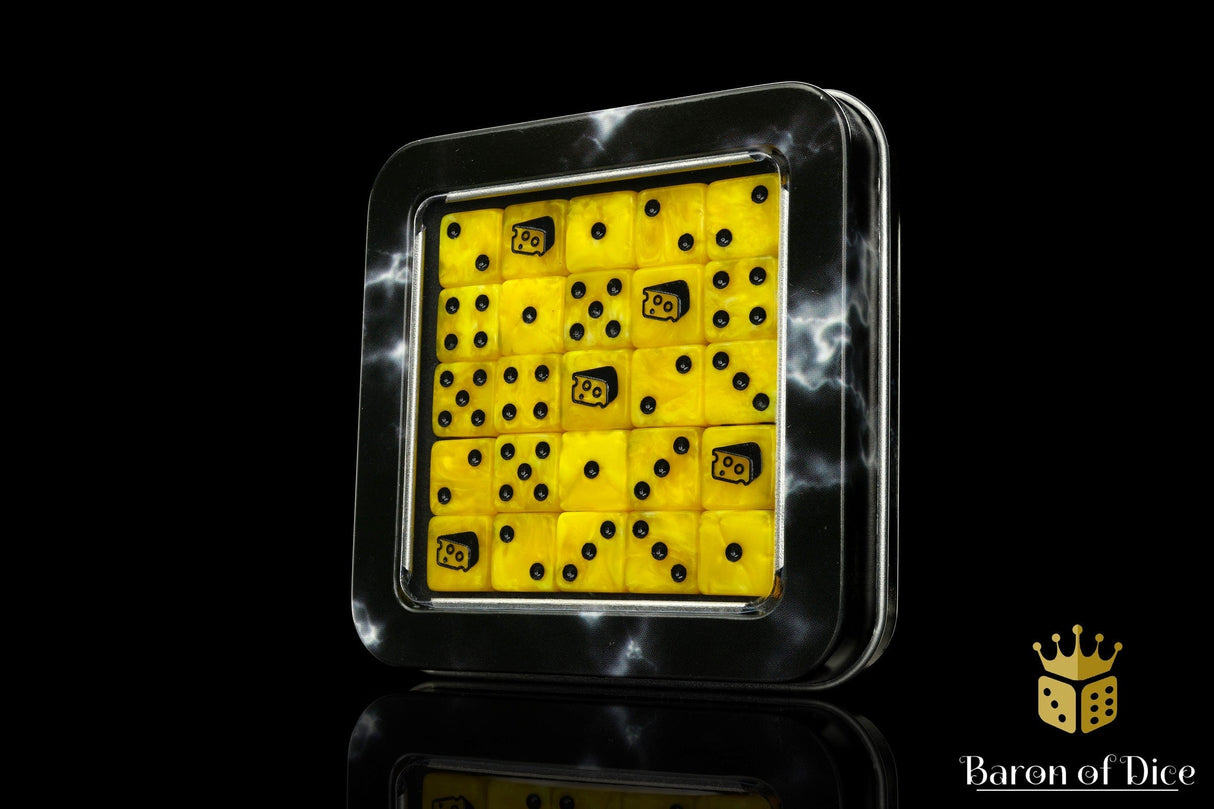 BaronOfDice Dice x50 Dice / 12mm Mini Warp Cheese, Dice