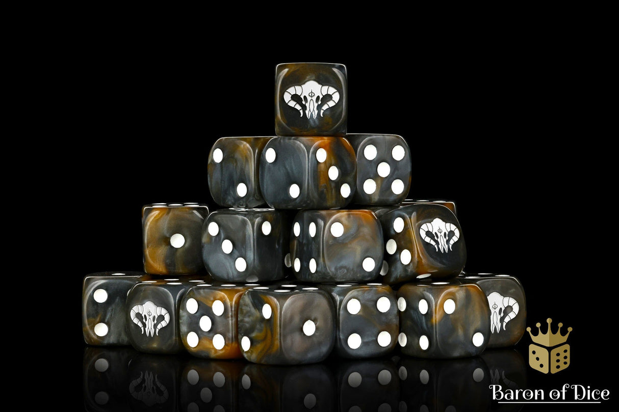 BaronOfDice Dice x50 Dice / Round Corner Beast Men 16mm Dice