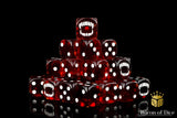 BaronOfDice Dice x50 Dice / Round Corner Bloody Bite 16mm Dice