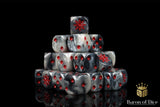 BaronOfDice Dice x50 Dice / Round Corner Chaos Demon, Red Star, Dice