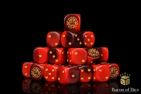 BaronOfDice Dice x50 Dice / Round Corner Daughters of Medusa 16mm Dice