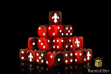 BaronOfDice Dice x50 Dice / Round Corner Fleur De Lis, Dice