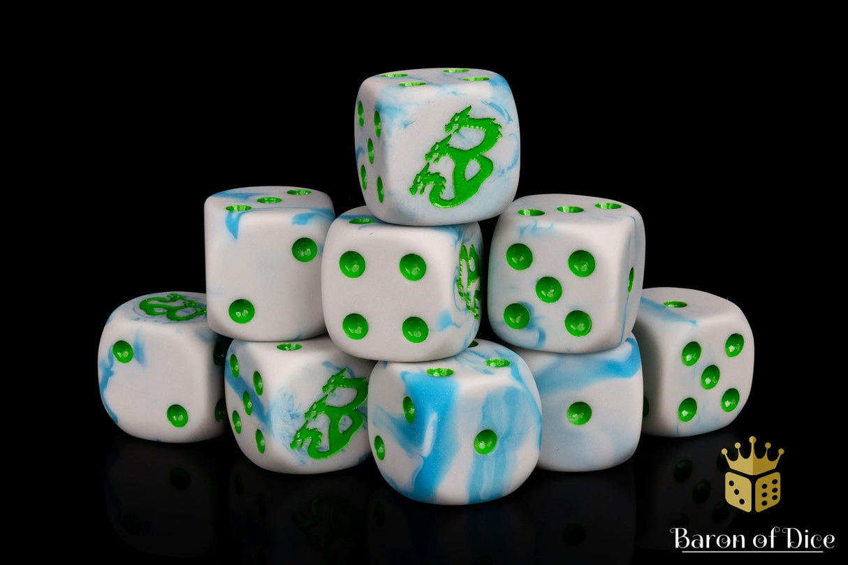 BaronOfDice Dice x50 Dice / Round Corner Hydra 2, 16mm Dice