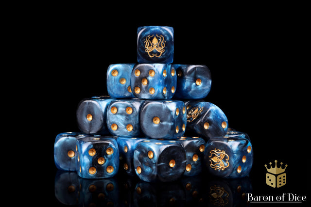 BaronOfDice Dice x50 Dice / Round Corner Kraken 16mm Dice