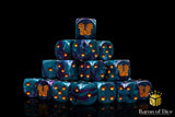 BaronOfDice Dice x50 Dice / Round Corner Mayan Lizard, Dice