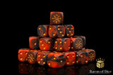 BaronOfDice Dice x50 Dice / Round Corner Tainted Knight, Red, Dice