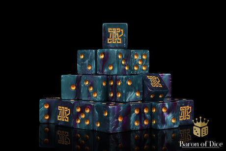 BaronOfDice Dice x50 Dice / Square Corner Clan McFlaggon, Infinity, Dice