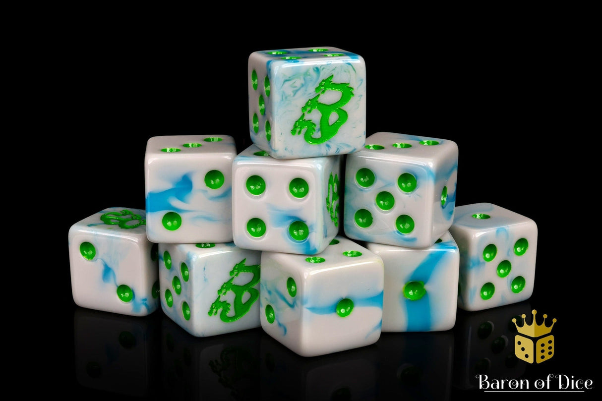 BaronOfDice Dice x50 Dice / Square Corner Hydra 2, 16mm Dice