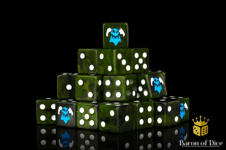 BaronOfDice Dice x50 Dice / Square Corner Orc Looters 16mm Dice
