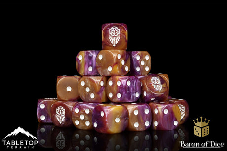 BaronOfDice Dwarven Gold 16mm Dice