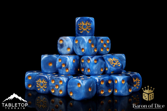 BaronOfDice Entombed Skeleton Rune, 16mm Dice