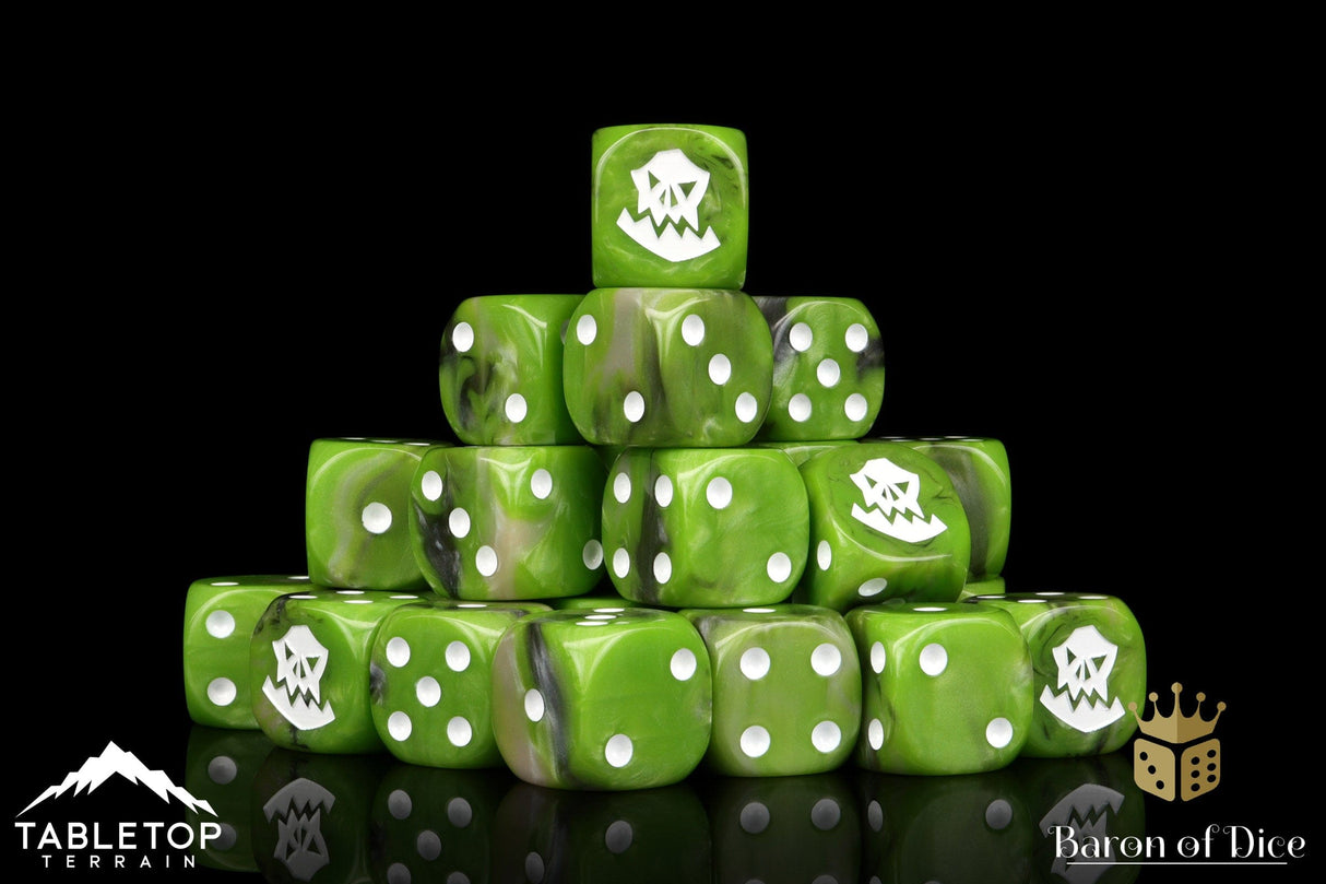 BaronOfDice Orc, OG, White Dice