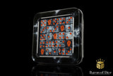 BaronOfDice x25 Dice / 12mm Mini Day of the Dead, Orange Coffin Dice