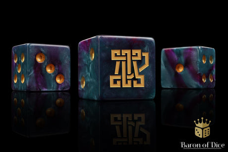 BaronOfDice x25 Dice / Square Corner Clan McFlaggon, Infinity, Dice