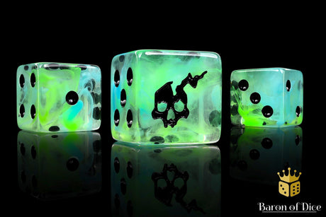 BaronOfDice x25 Dice / Square Corner Ethereal Ghost, Dice