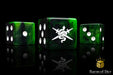 BaronOfDice x25 Dice / Square Corner Shadow Vipers, Warp Touched, Dice