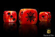 BaronOfDice x8 Dice (Blessing Of Blood) / Round Corner Devil Dragon, Fiery Hell, Dice