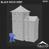 Tabletop Terrain Building Black Rock Keep - Country & King - Fantasy Historical Building