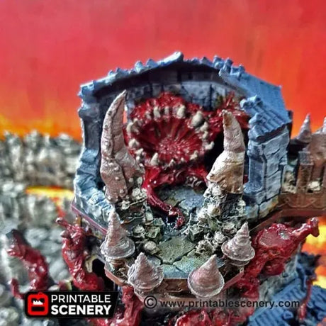 Tabletop Terrain Building Demonhelm - Fantasy Demon Building