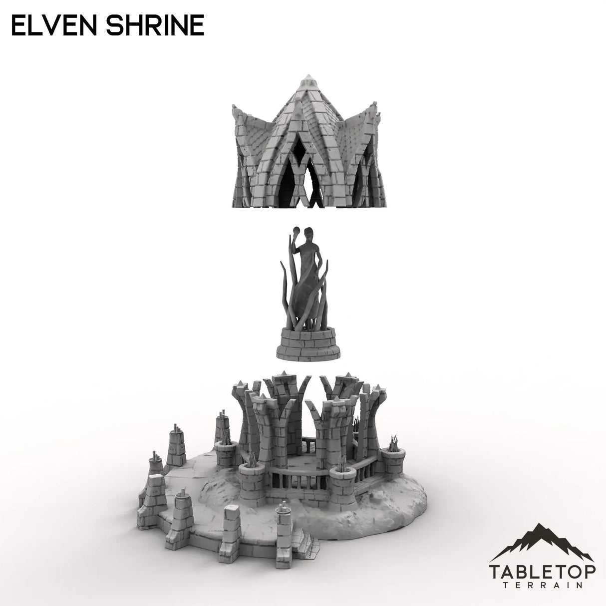 Tabletop Terrain Building Elven Shrine