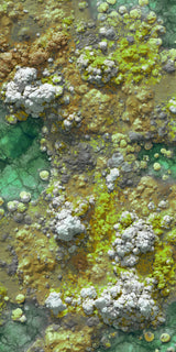 Fortress Miniatures and Games Mat Area of Operations Battlemat: 6'x3' Desert & Alien Flora Green
