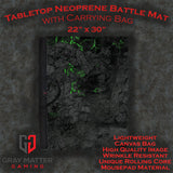 Gray Matter Gaming Gaming Mat 22x30 Blighted Cavern - Neoprene Battle Mat with Bag