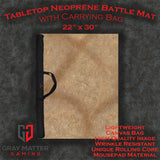 Gray Matter Gaming Gaming Mat 22x30 Desert Paths - Neoprene Battle Mat with Bag