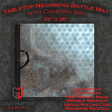 Gray Matter Gaming Gaming Mat 36x36 Danger Room - Neoprene Battle Mat with Bag
