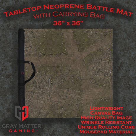 Gray Matter Gaming Gaming Mat 36x36 Deep Forest - Neoprene Battle Mat with Bag