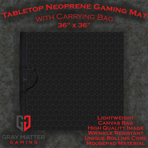 Gray Matter Gaming Gaming Mat 36x36 Geometric Pattern Mat 36" x 36" | Board Game Puzzle Mat