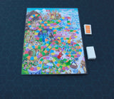 Gray Matter Gaming Gaming Mat 36x36 Geometric Pattern Mat 36" x 36" with Bag | Board Game Puzzle Mat