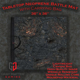 Gray Matter Gaming Gaming Mat 36x36 Lava Flows - Neoprene Battle Mat with Bag