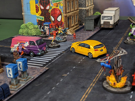 Gray Matter Gaming Gaming Mat 36x36 Modern City 1 - Neoprene Battle Mat with Bag