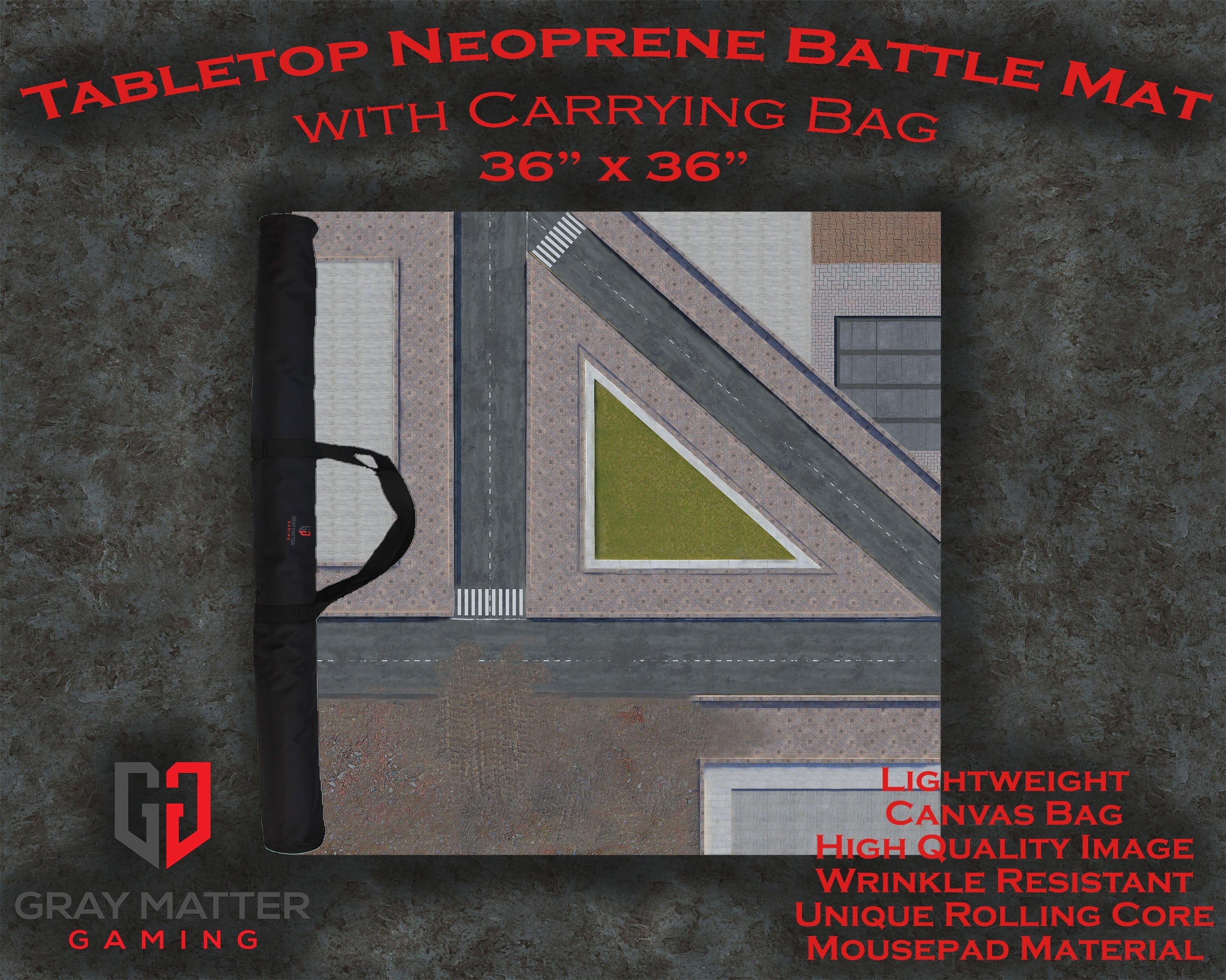 Modern City 2 - Neoprene Battle Mat with Bag – Tabletop Terrain