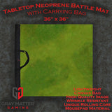Gray Matter Gaming Gaming Mat 36x36 Verdant Fields 2 - Neoprene Battle Mat with Bag